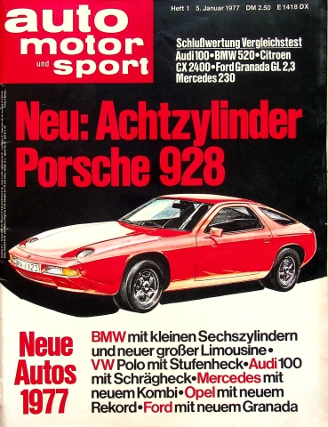 Deckblatt Auto Motor und Sport (01/1977)